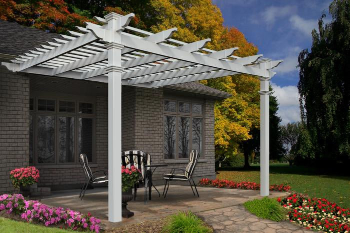 Vita 12'x12' Freemont Attached Pergola