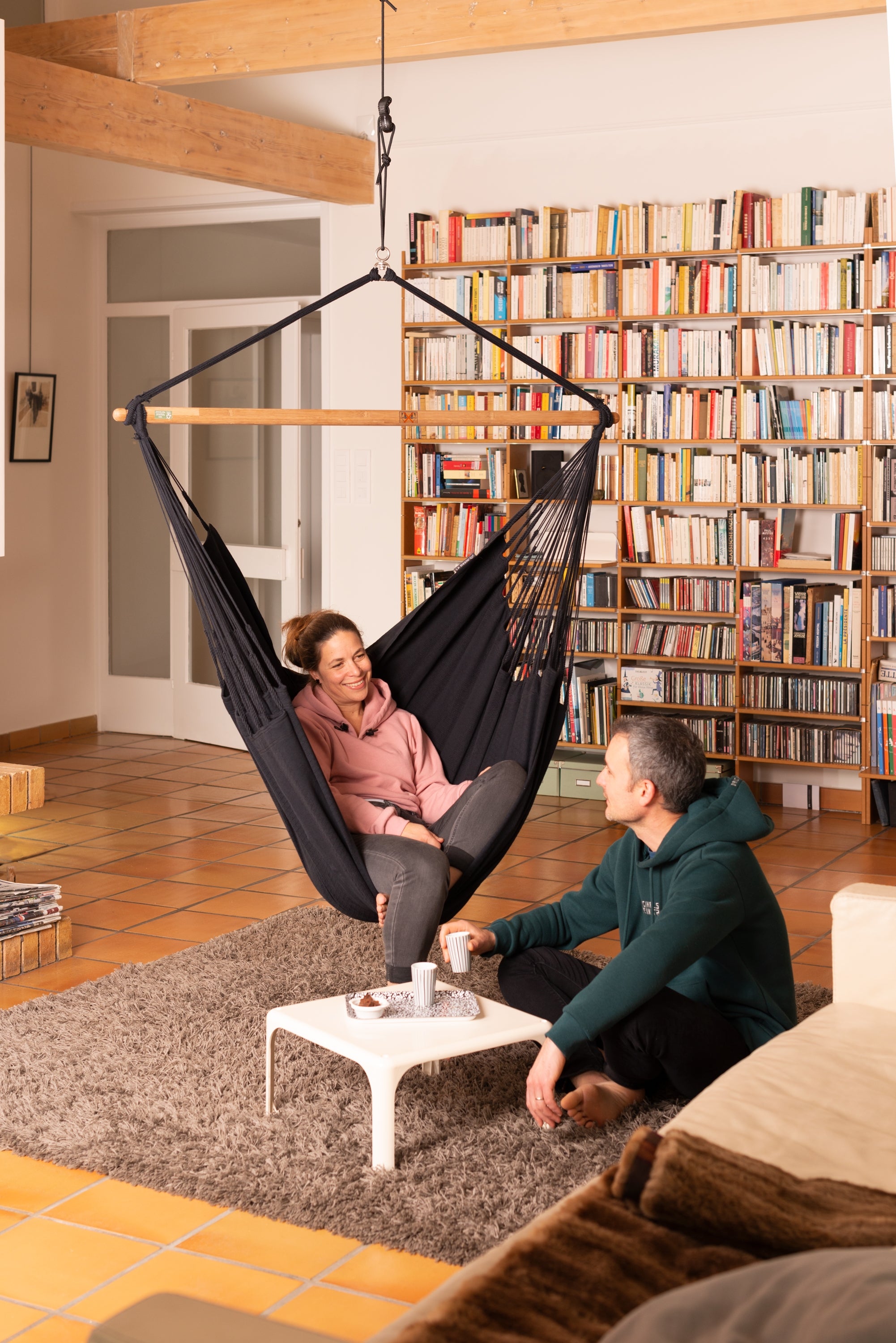 La Siesta Habana King-Size Hanging Chair - Onyx