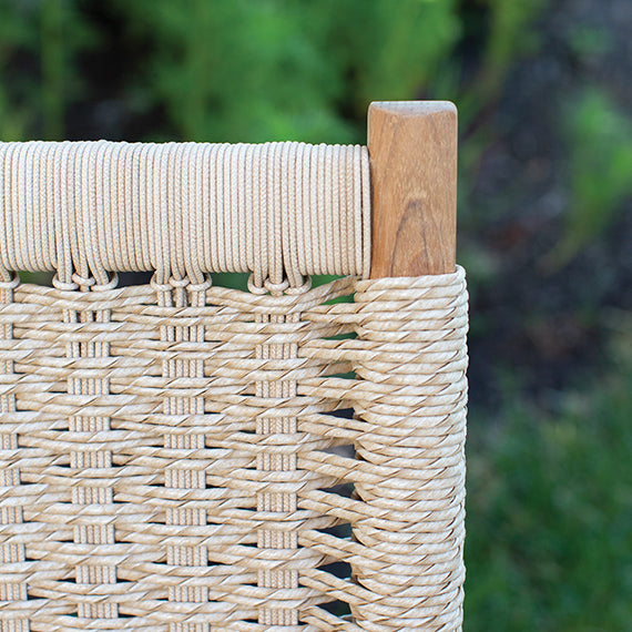 Kingsley Bate Hudson Dining Arm Chair in Natural Cord