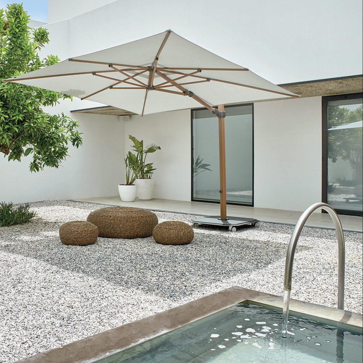 Jardinico JCP301 10' Square Sidepost Umbrella