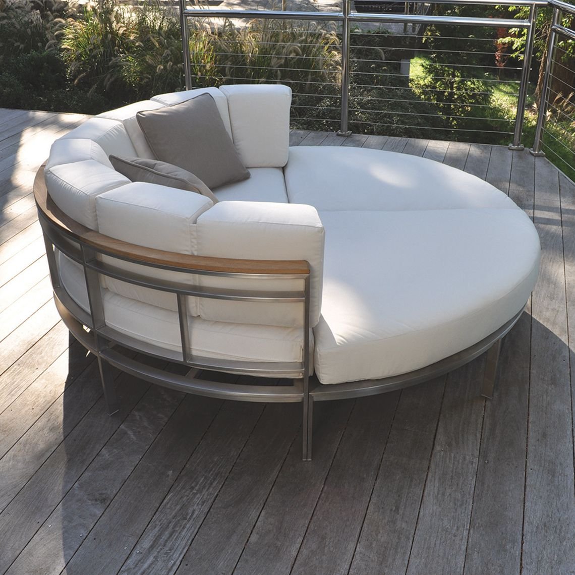 Kingsley Bate Tivoli Stainless Steel 4 Piece Daybed Sectional Ensemble