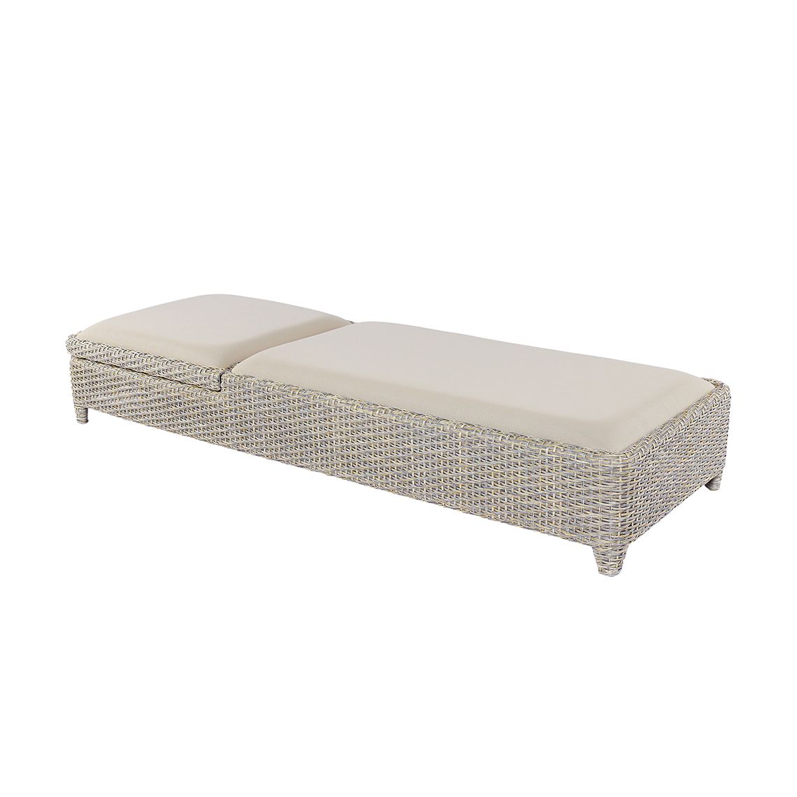 Kingsley Bate Biscayne Wicker Adjustable Chaise Lounge