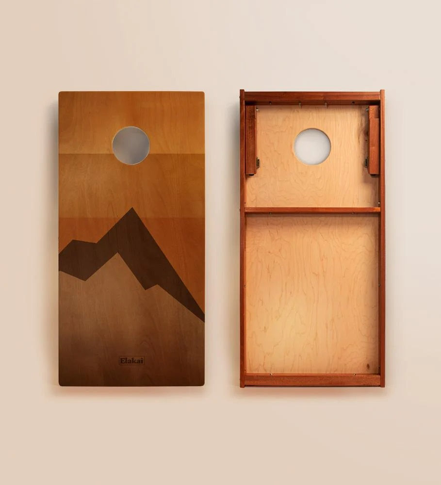 Retro Elakai Cornhole Board Set