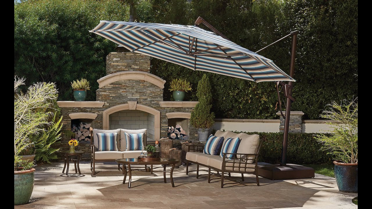 Treasure Garden 11' AKZ Octagon Cantilever Patio Umbrella
