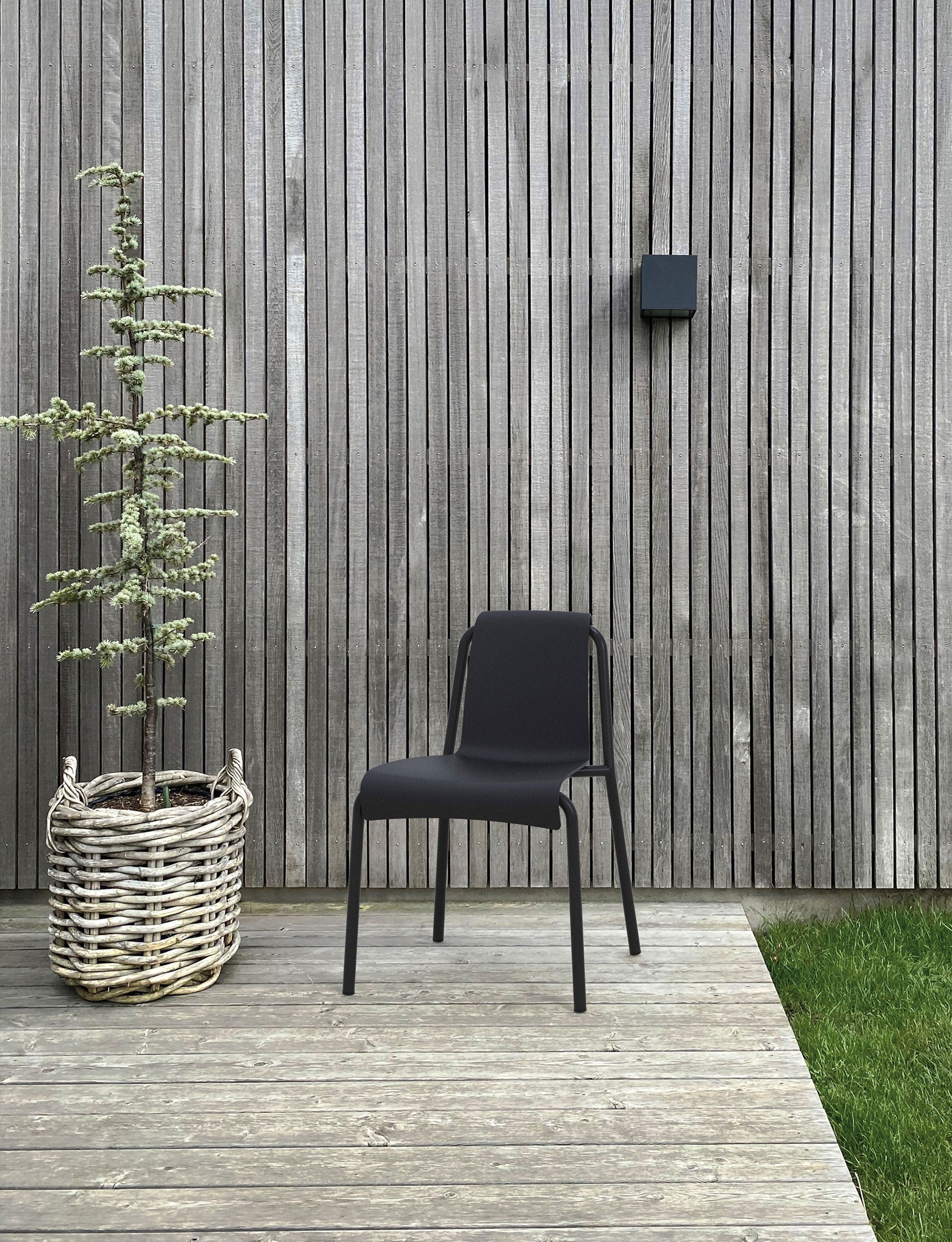 Nami Dining Side Chair pictured in Black