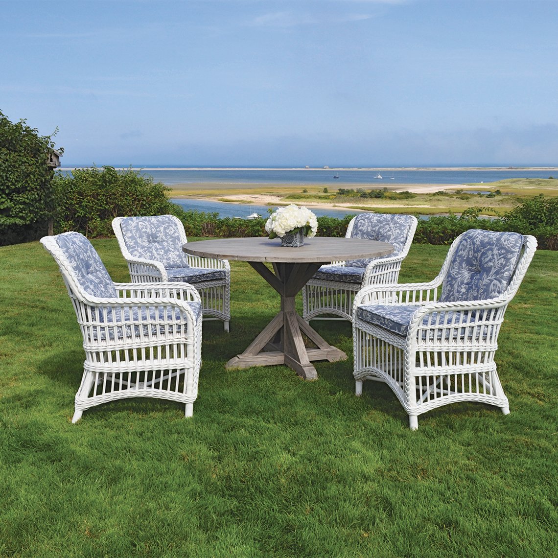 Kingsley Bate Chatham Wicker Dining Side Chair - Thumbnail 5