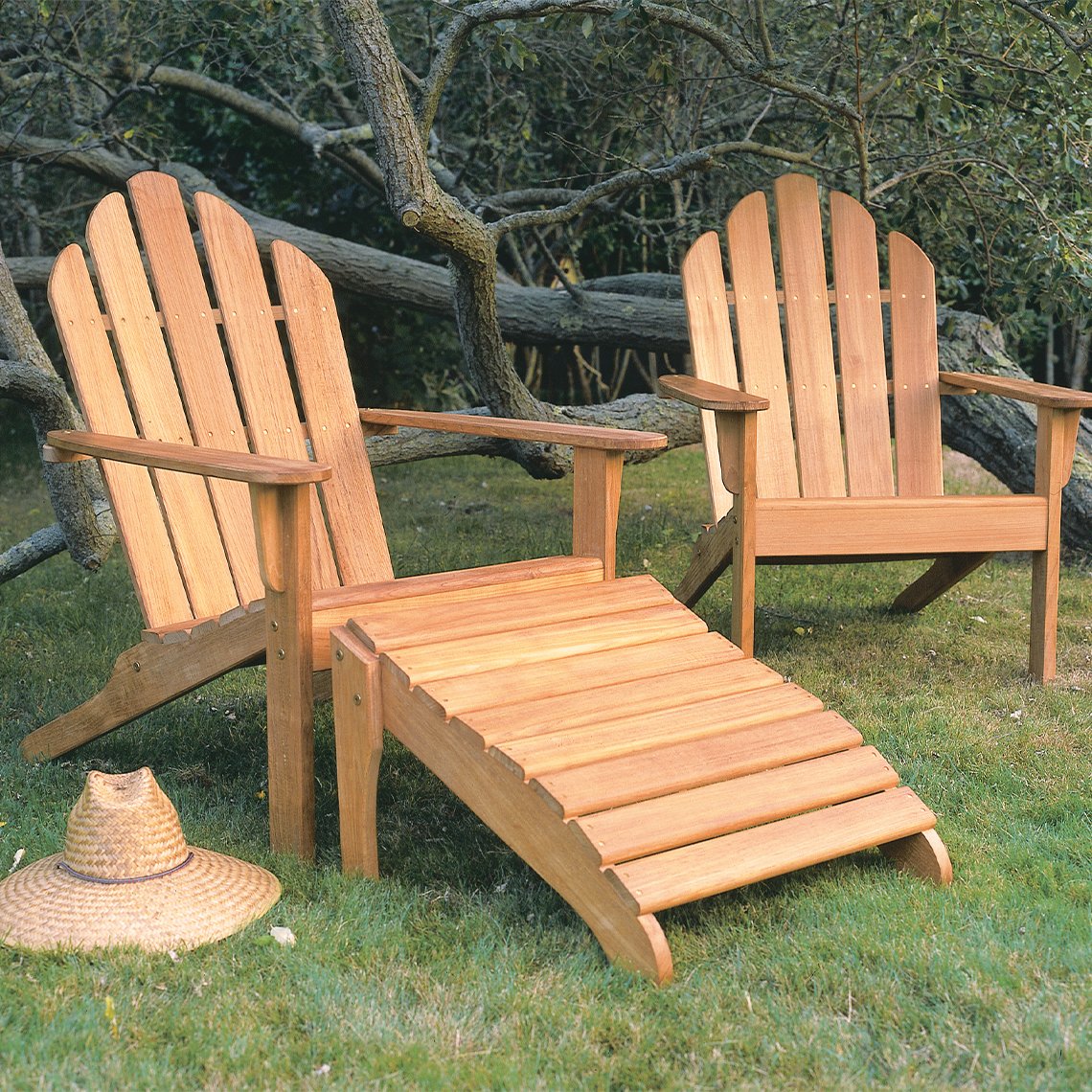 Teak Adirondack Set