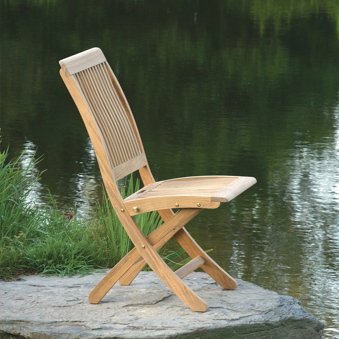 Kingsley Bate Monterey Teak Folding Side Chair