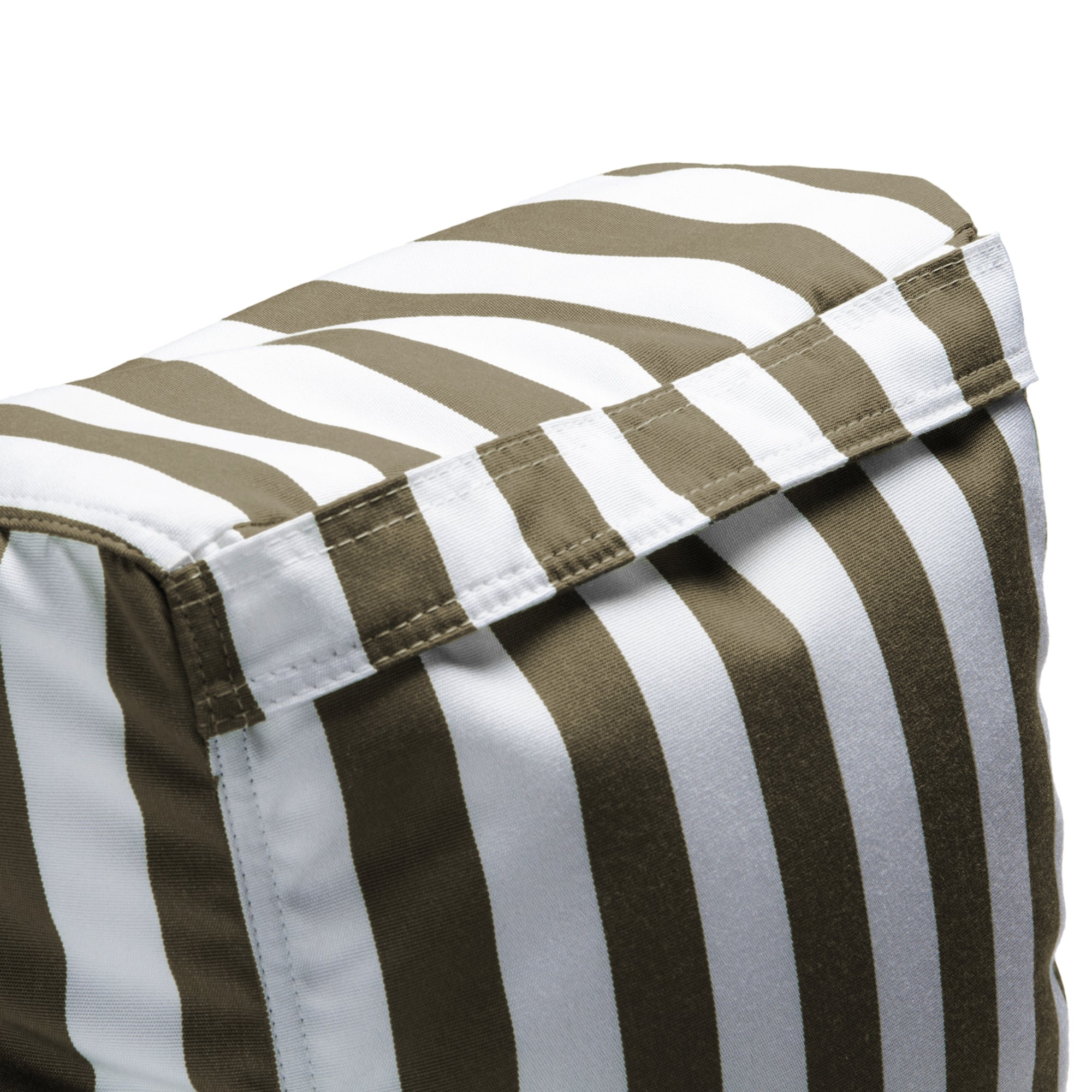 Juniper Outdoor Patio Bean Bag Chair - Taupe Sripe
