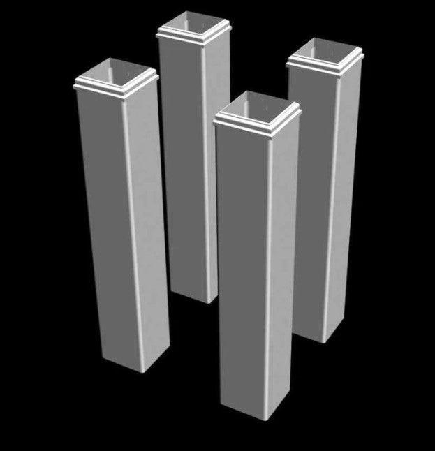Vita Pergola Base Moldings - 4 pack