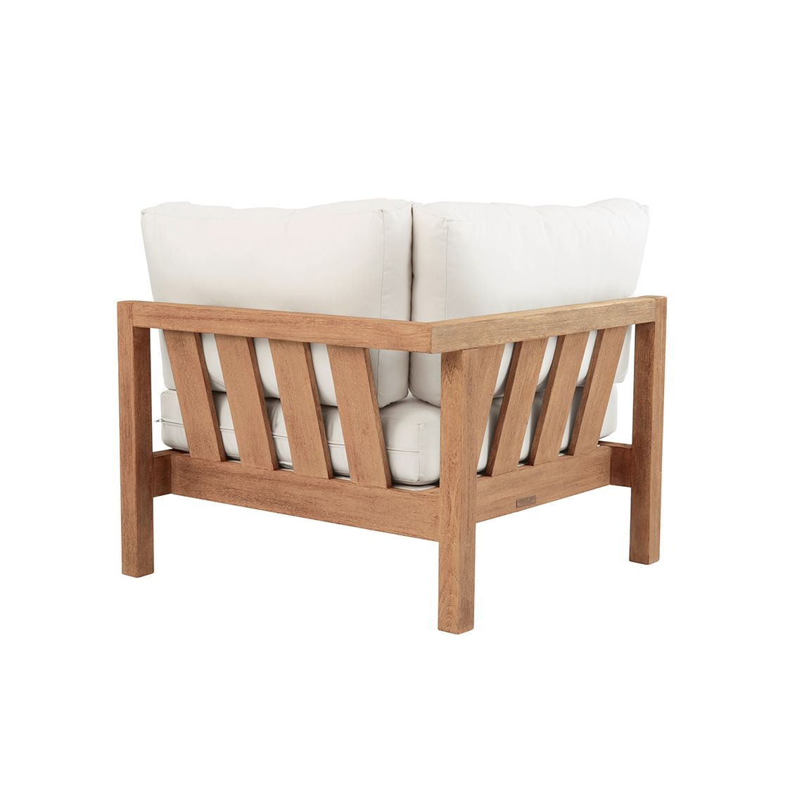 Back view of the Kingsley Bate Montauk teak sectional corner chair