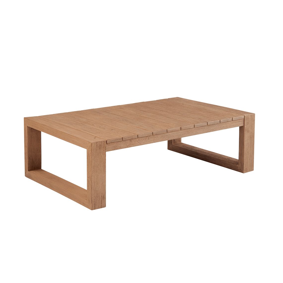 Kingsley Bate Montauk Brushed teak rectangle coffee table