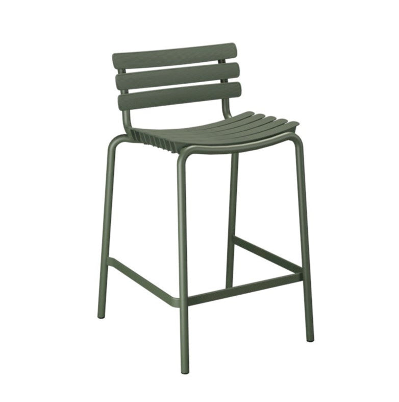 HOUE Reclips Counter Stool in Olive Green