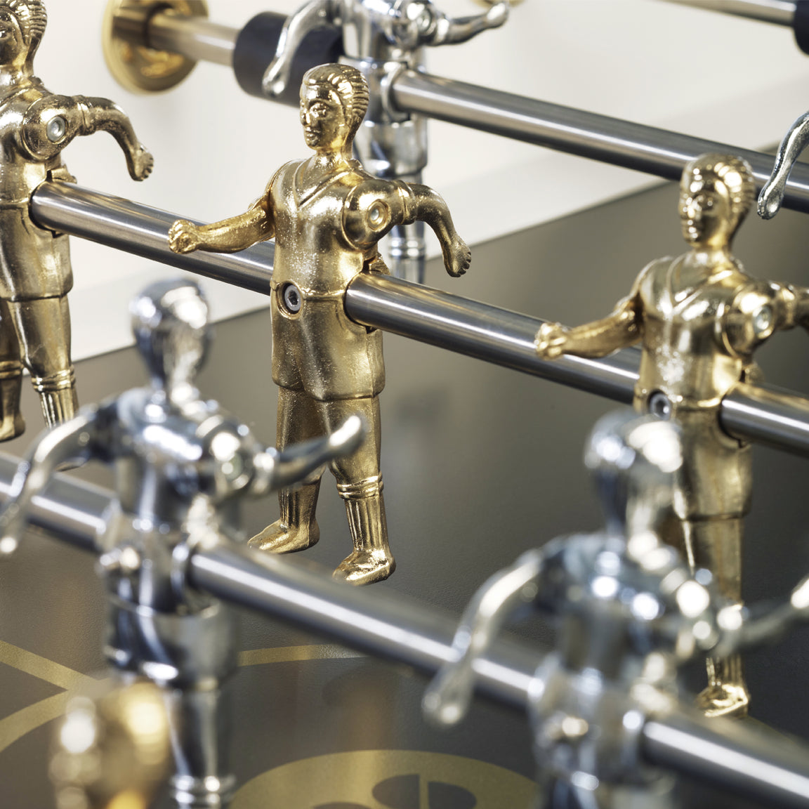 RS2 Foosball Table - White and Gold