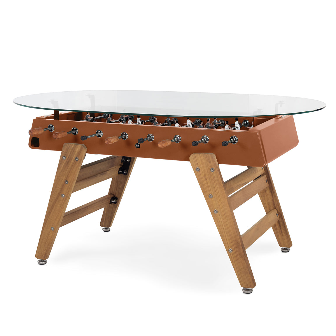 RS3 Wood Foosball Dining Table - Terracotta