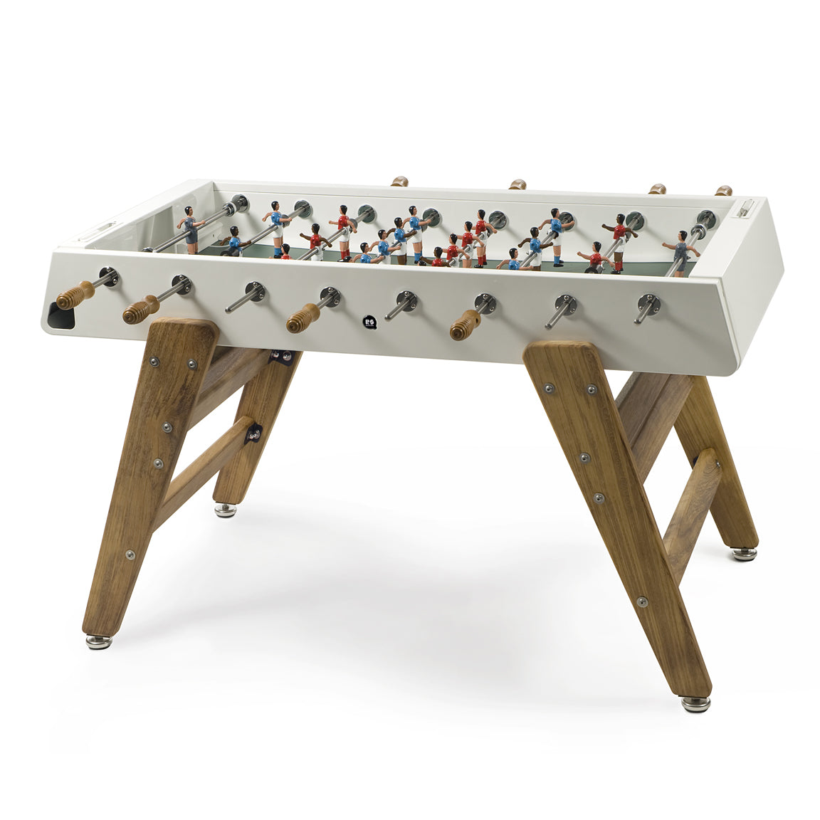 RS3 Wood Foosball Table - White with Green Field