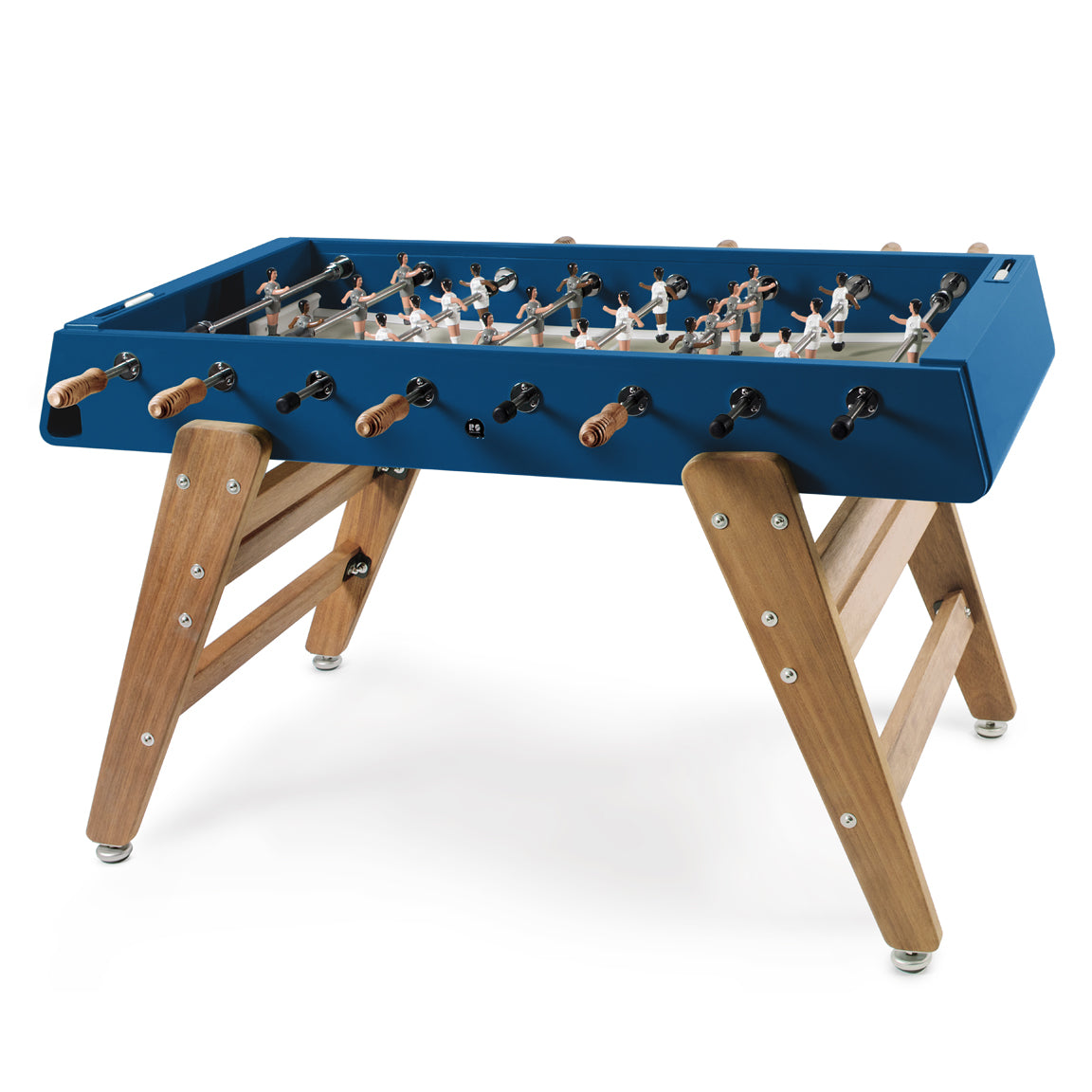 RS3 Wood Foosball Table - Blue with Gray Field