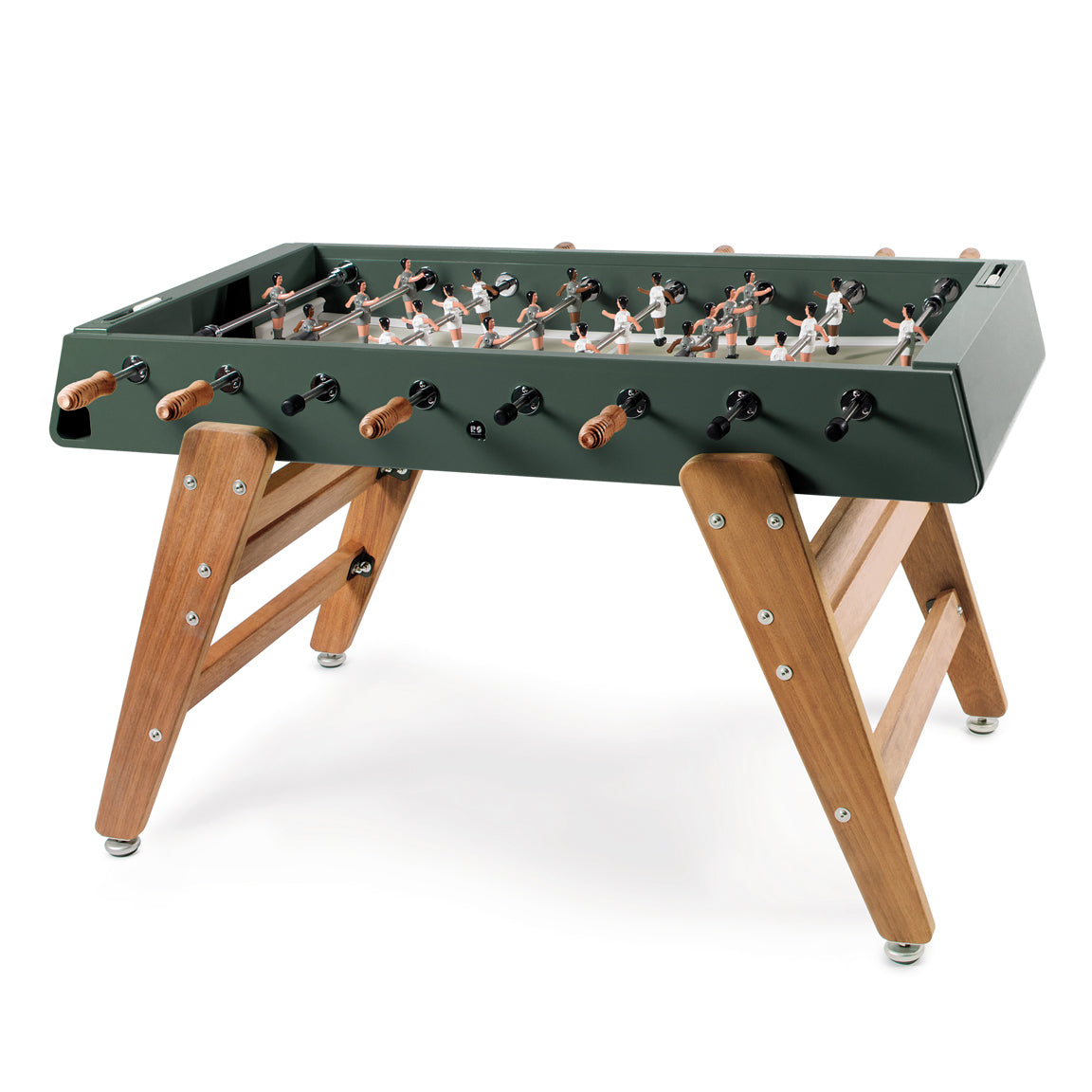 RS3 Wood Foosball Table - Green with Gray Field
