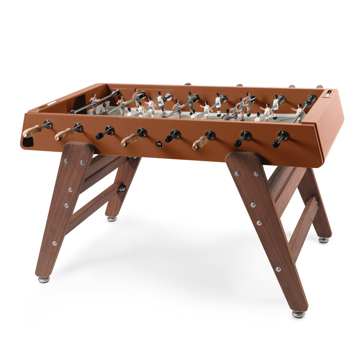 RS3 Wood Foosball Table - Terracotta with Gray Field