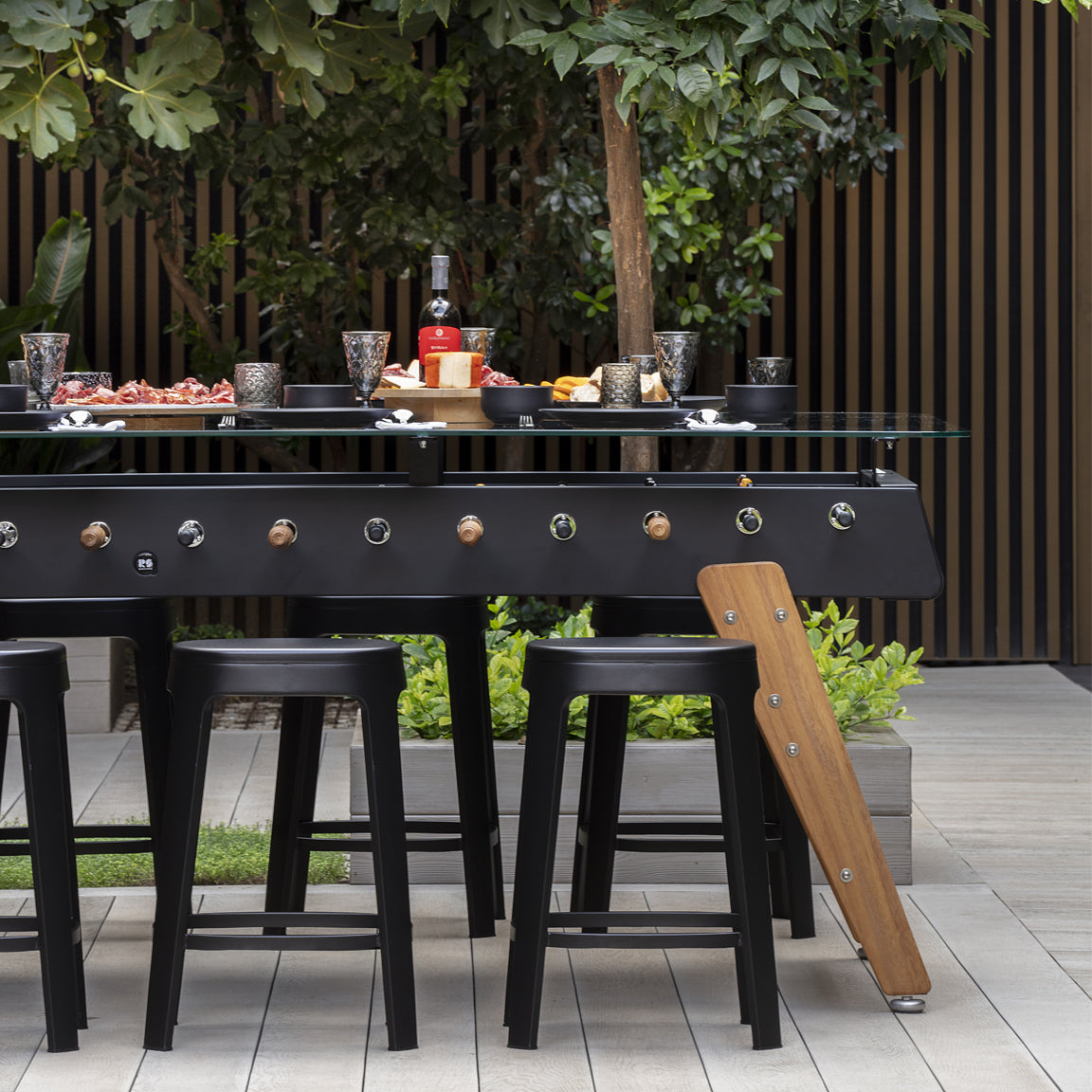 RS Max 8 Player Foosball Dining Table - Black