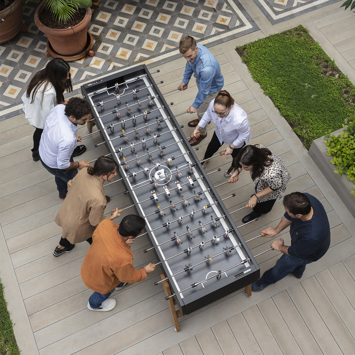 RS Max 8 Player Foosball Table - Black