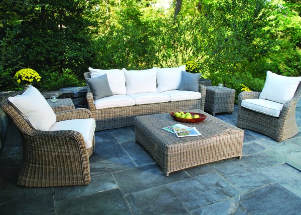 Sag Harbor Deep Seating Woven 6 Piece Ensemble 