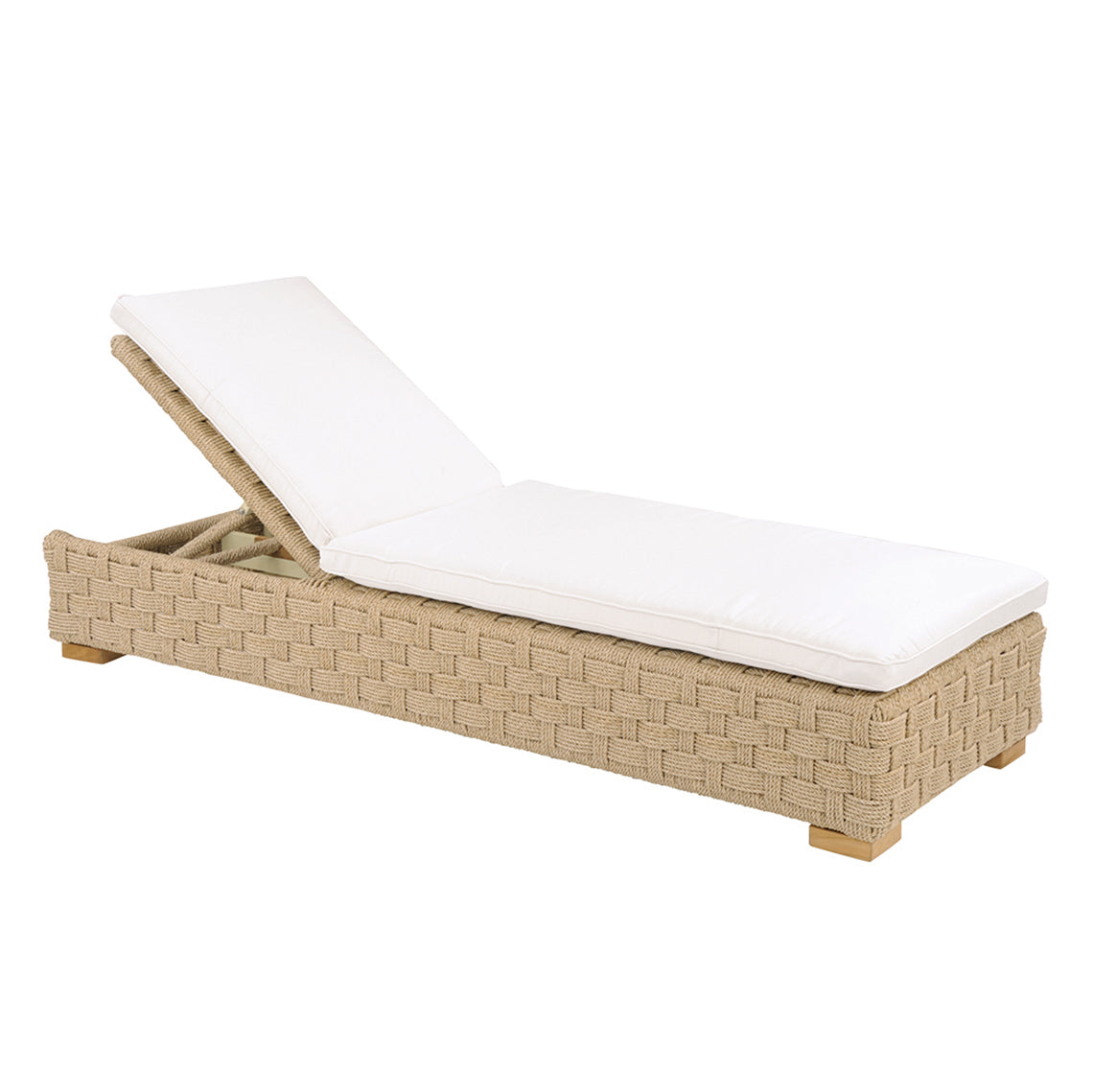 Kingsley Bate Westport Wicker Adjustable Chaise Lounge - Thumbnail 2