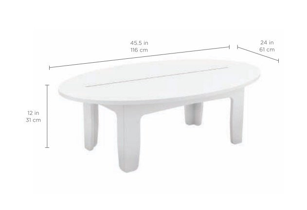 LEDGE Mainstay Oval Coffee Table