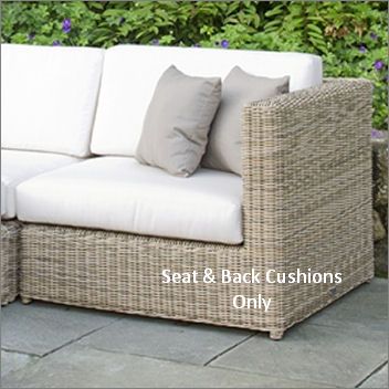 Kingsley Bate Sag Harbor Sectional Left/Right End Chair Seat and Back Cushions