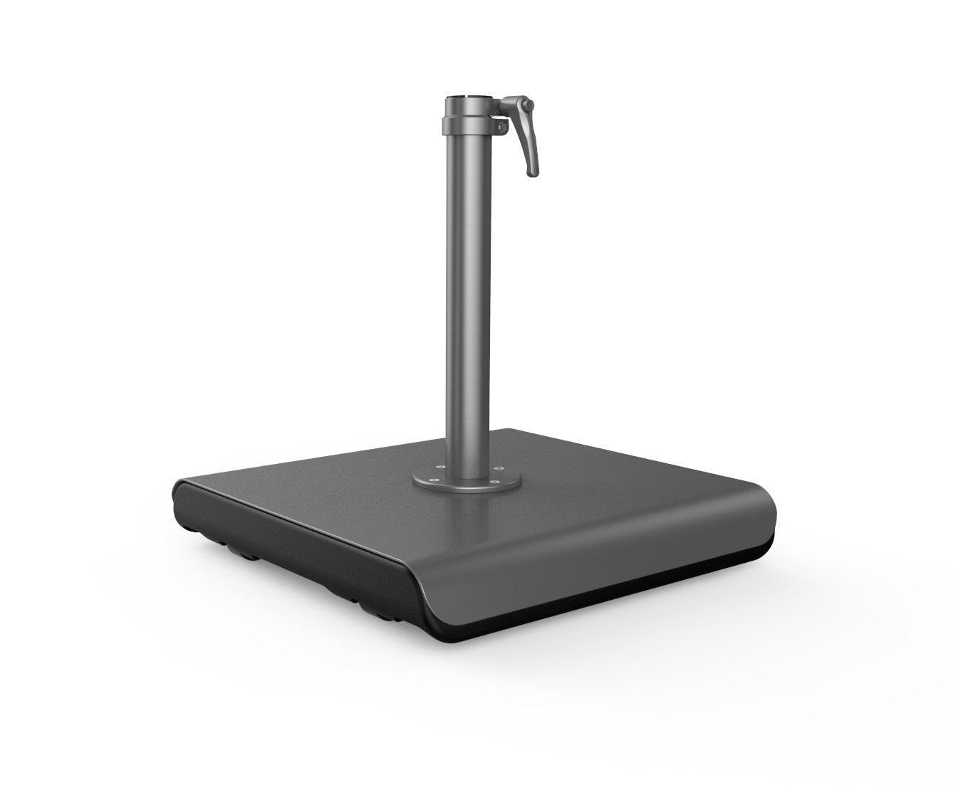 Shademaker 108 lbs Athens Cast Aluminum Square Base with Wheels