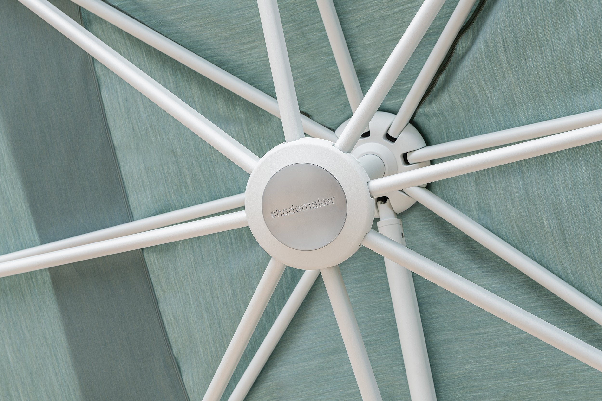 Shademaker Polaris 11.5' Square Sidepost Umbrella Lower Hub and Ribs