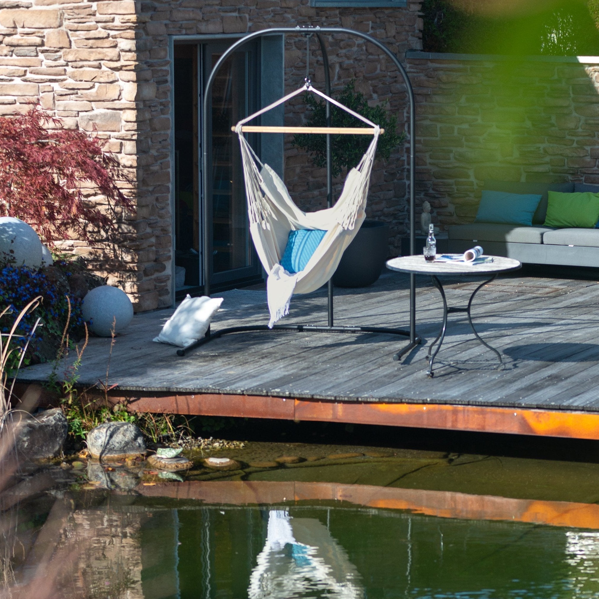 La Siesta Arcada Anthracite Hammock Chair Stand