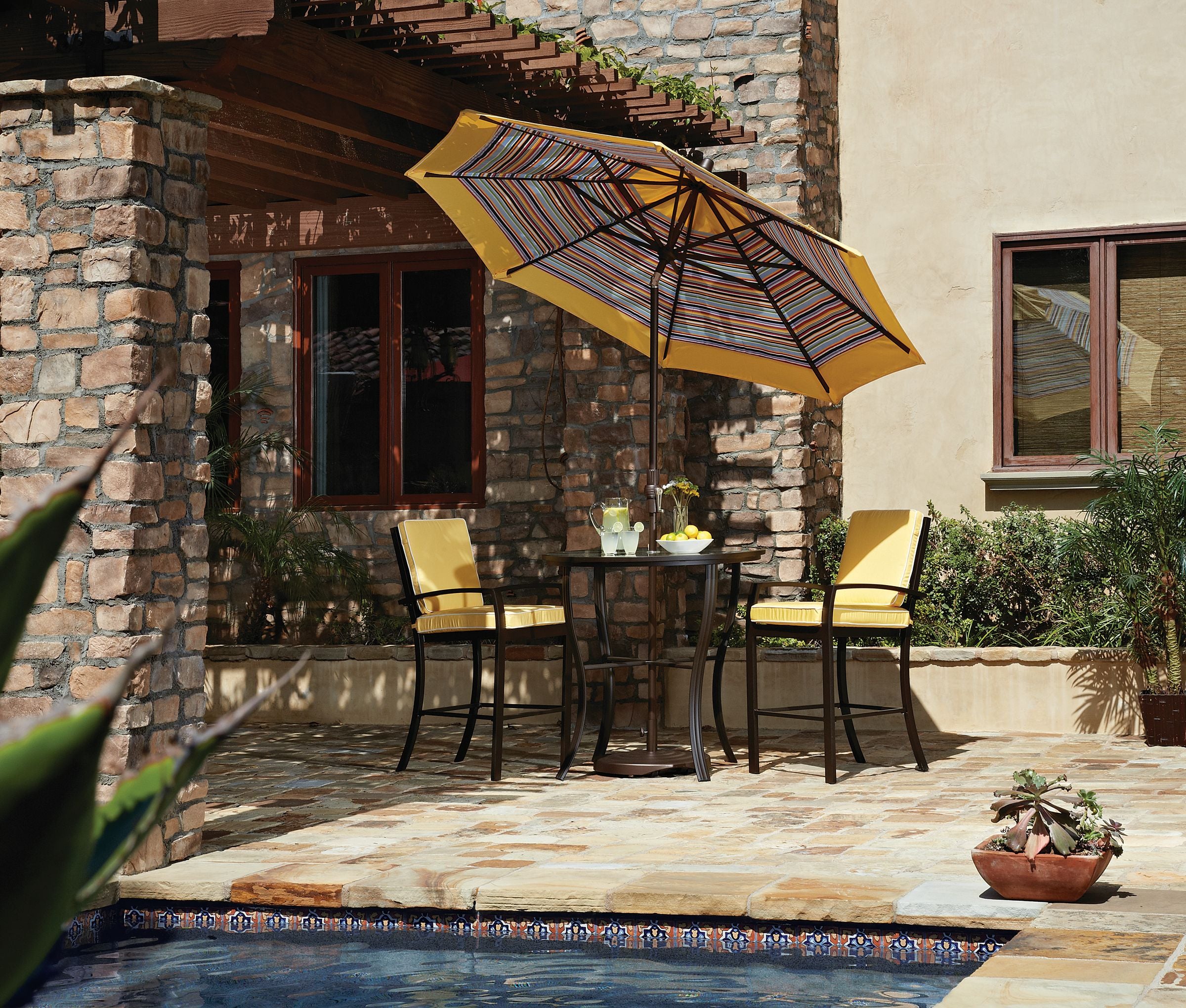 Treasure Garden 9' Octagon Collar Tilt Umbrella