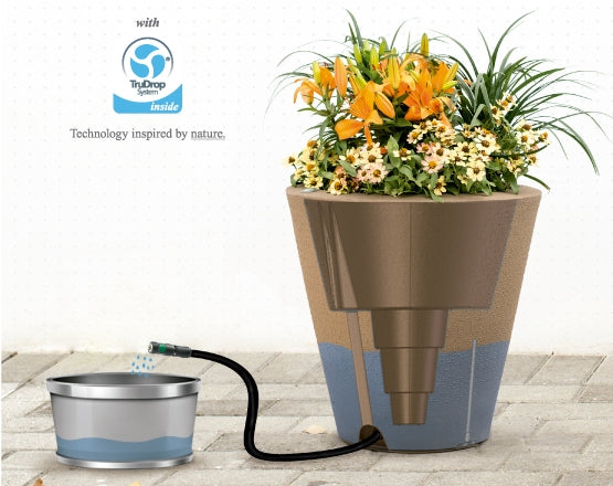 Rim Self-Watering Planter 30 inch Diameter