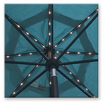 Treasure Garden 9' Octagon Starluxe Collar Tilt Market Umbrella