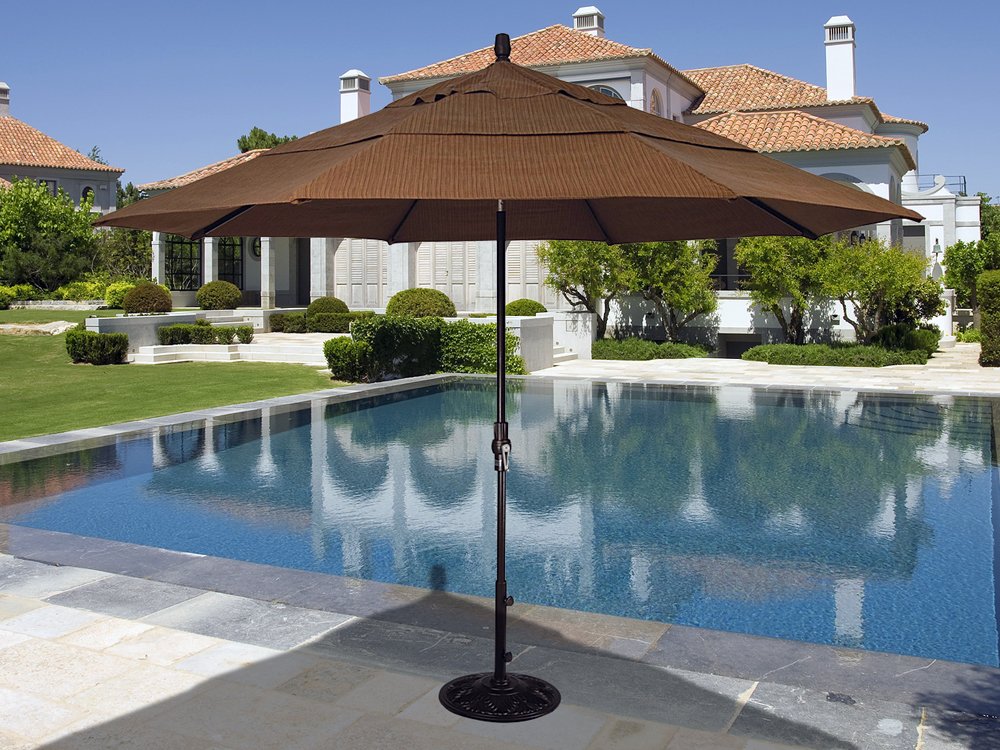 Treasure Garden 11' Octagon Collar Tilt Market Umbrella