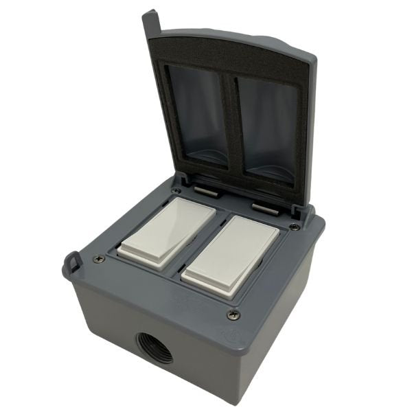 Outdoor Double Channel Wall Switch