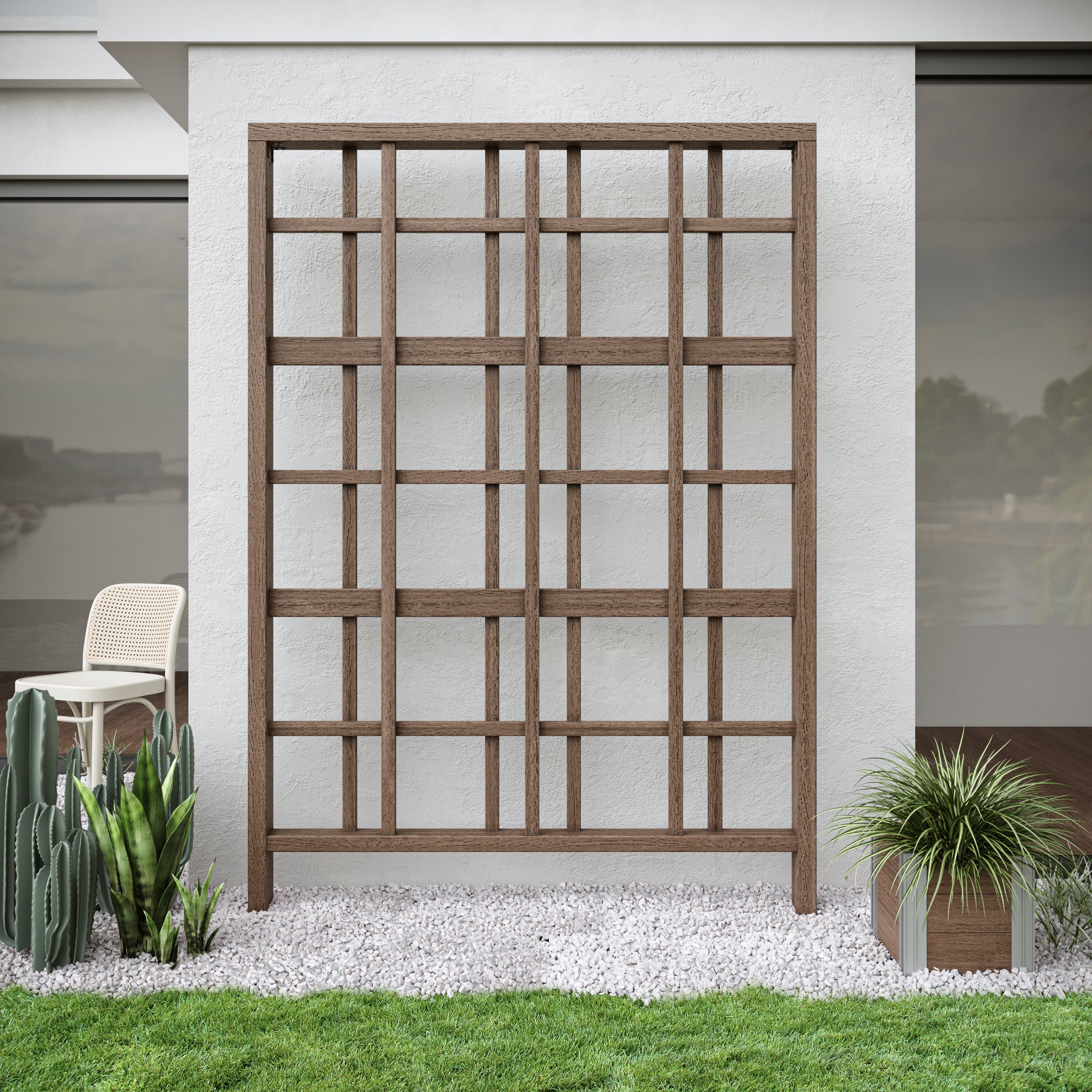 Vita Urbana 60"x84" Modern Trellis - Thumbnail 2