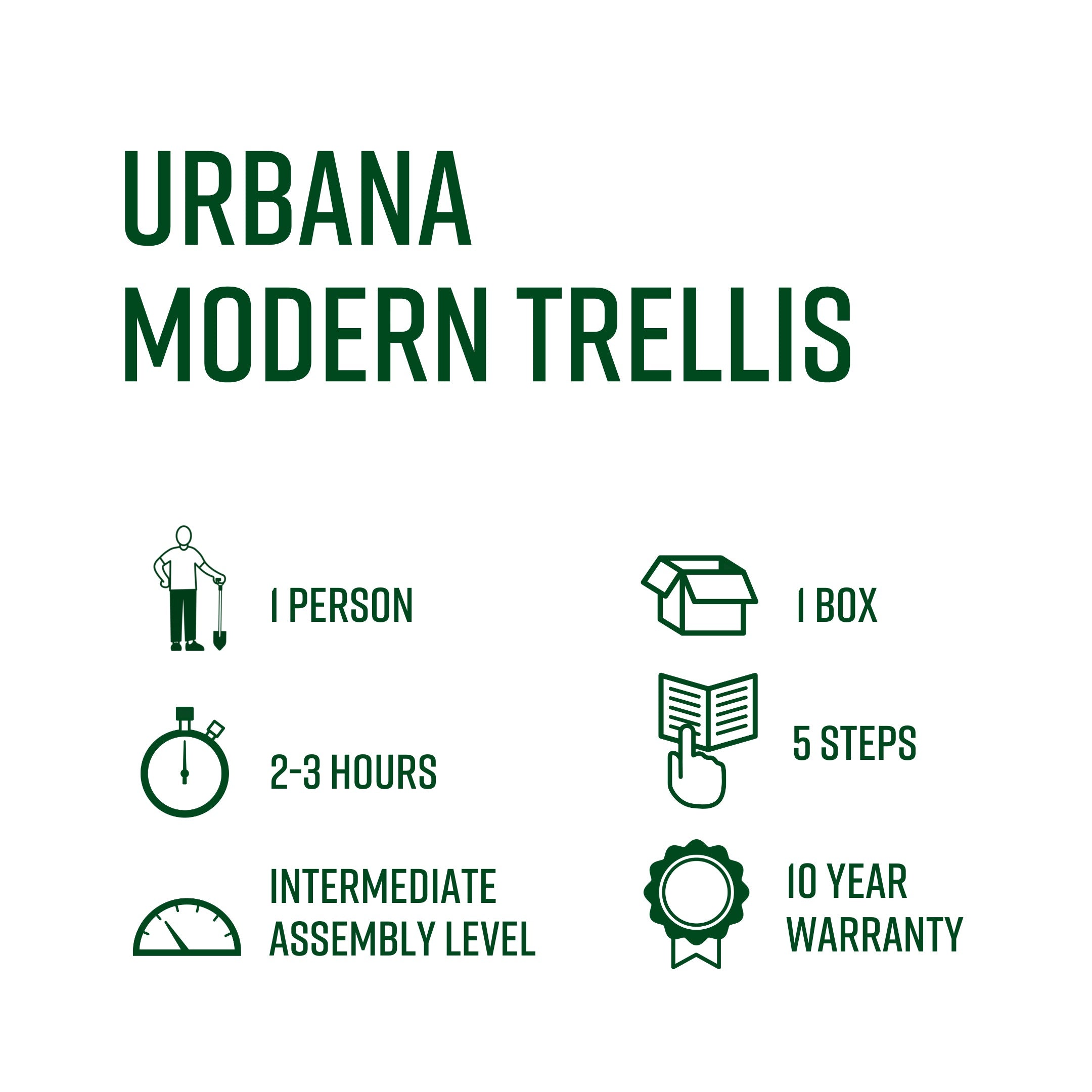 Vita Urbana 60"x84" Modern Trellis - Espresso Brown