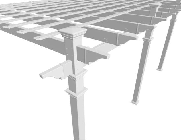 Vita 12'x16' Valencia Attached Pergola