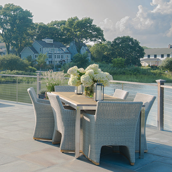 Kingsley Bate Westport Woven Dining Armchair - Thumbnail 3