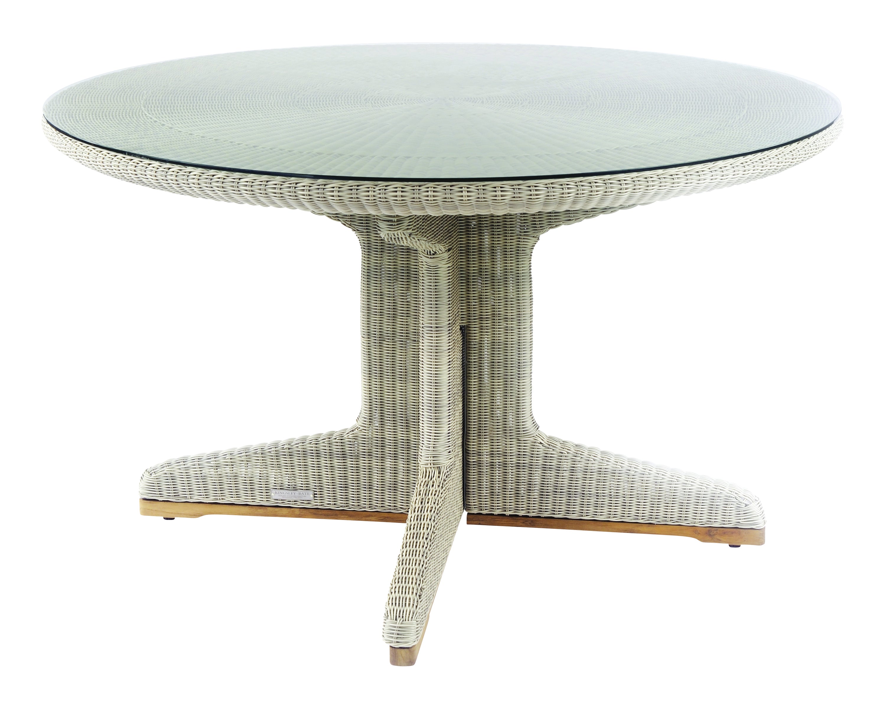 Kingsley Bate Westport Wicker 50 Round Dining Table
