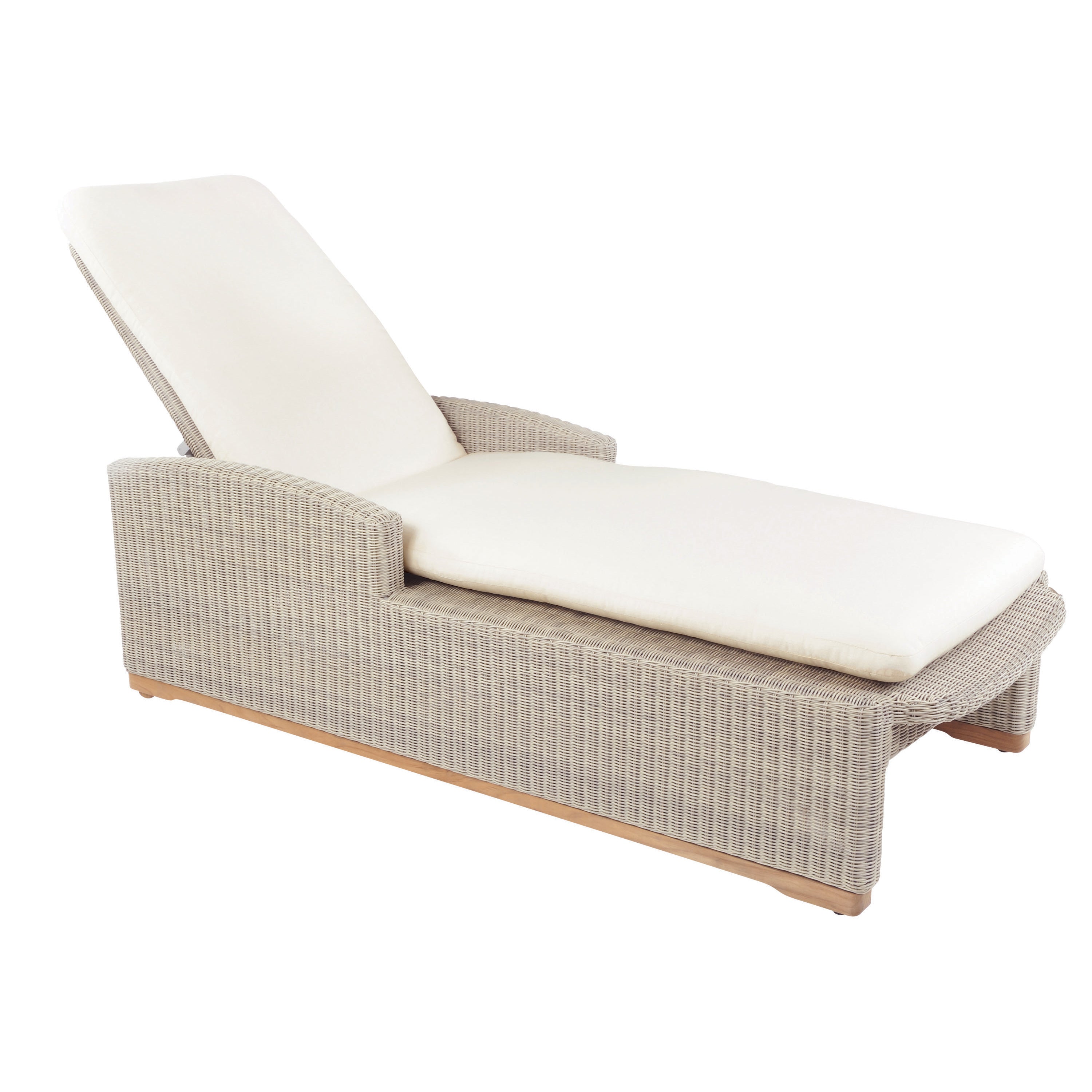 Kingsley Bate Westport Wicker Adjustable Chaise Lounge