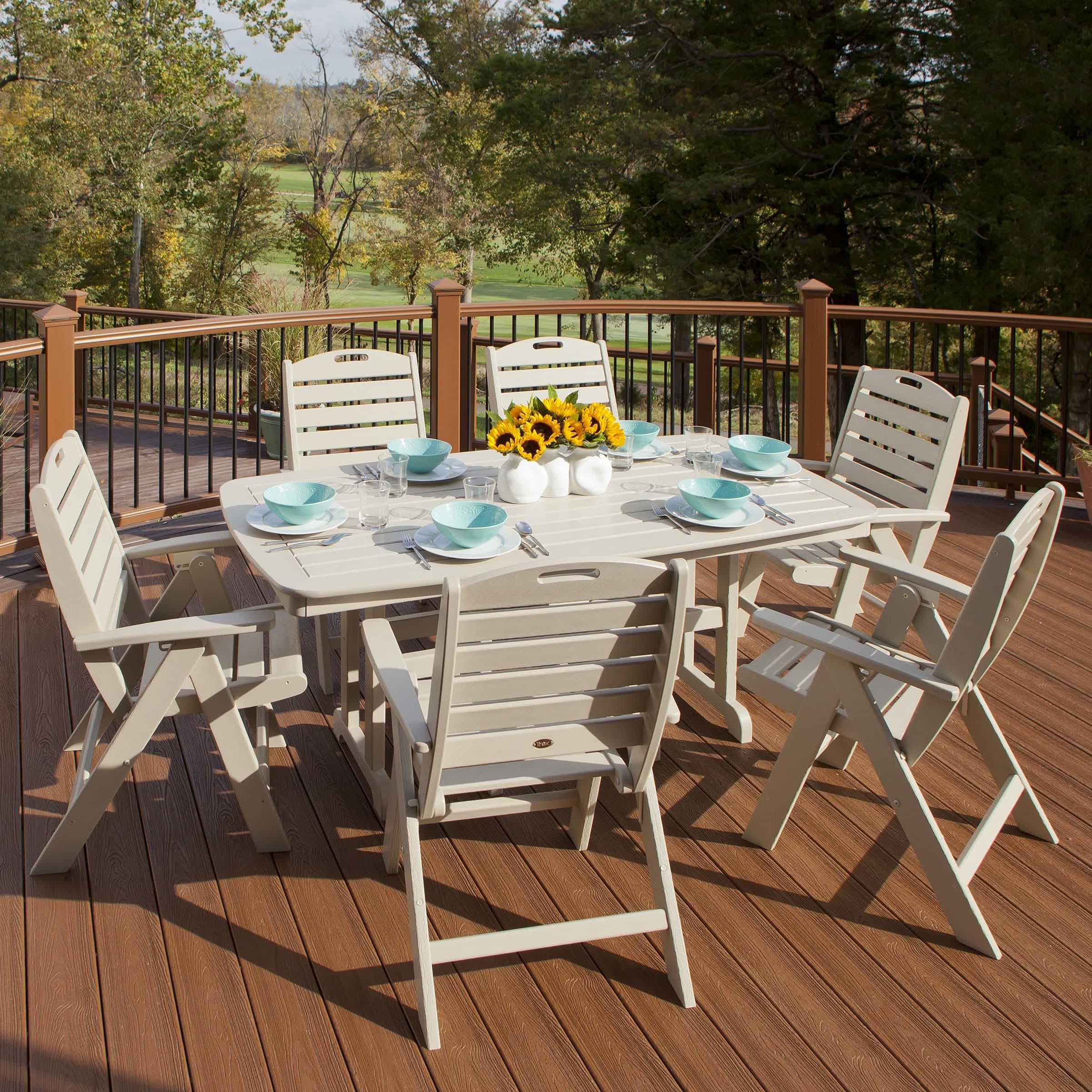 Trex® Outdoor Furniture™ Yacht Club Highback 7-Piece Dining Ensemble