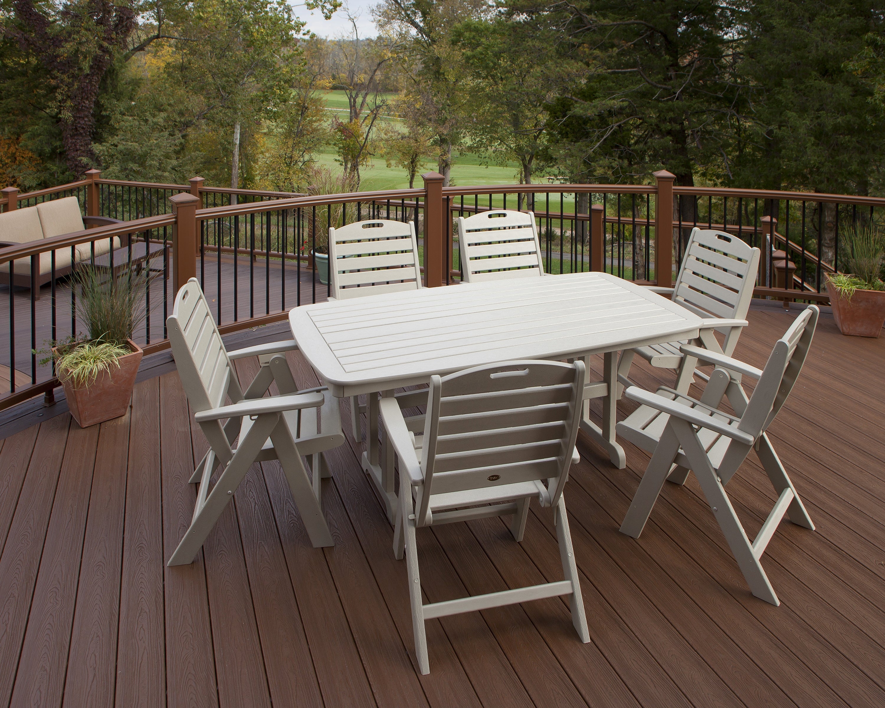 Trex® Outdoor Furniture™ Yacht Club Highback 7-Piece Dining Ensemble